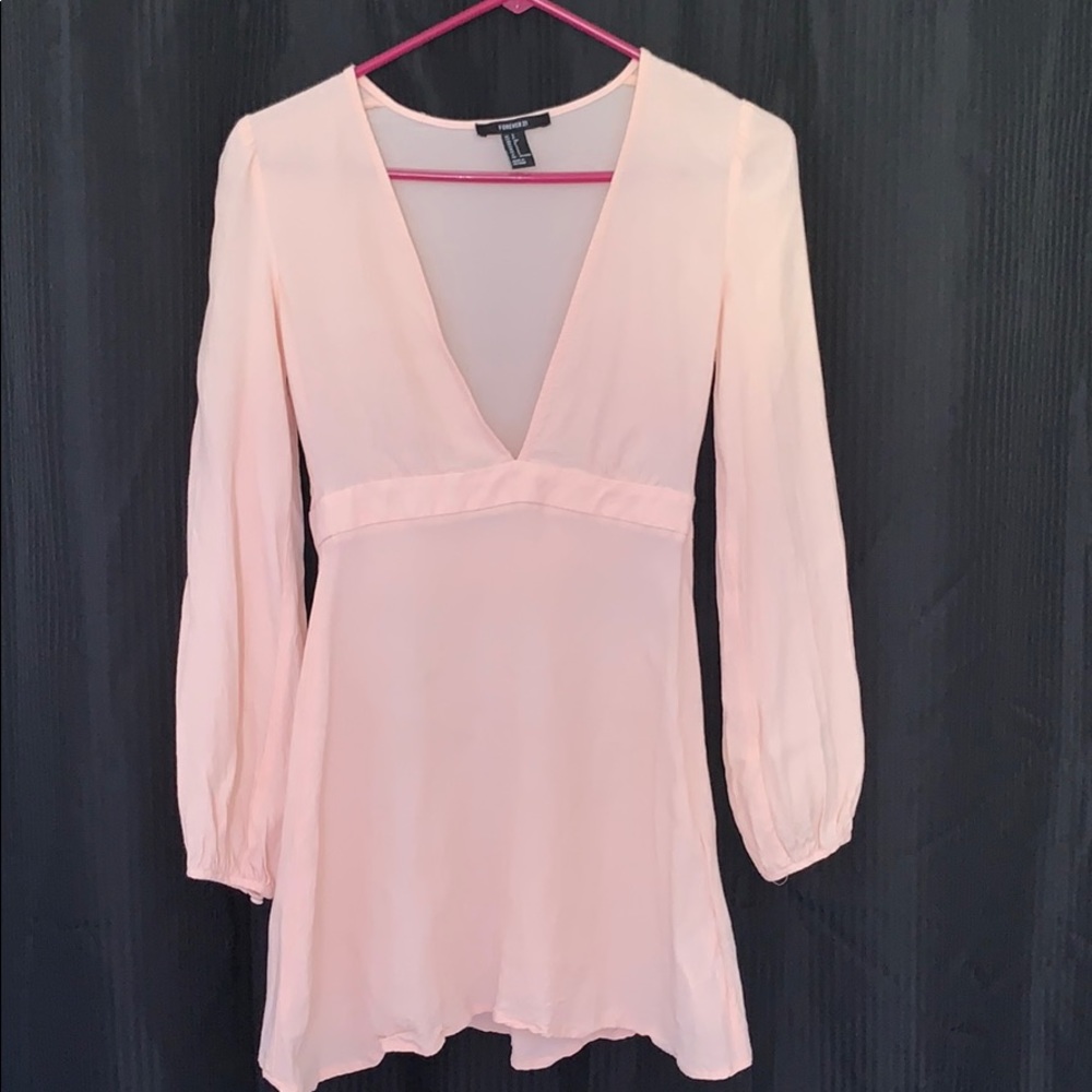 Light pink skater dress